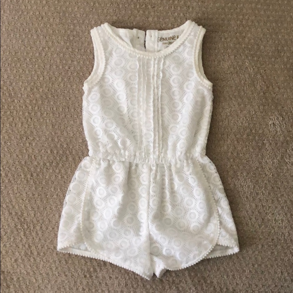 Genuine Kids White Romper - Size 4T Target